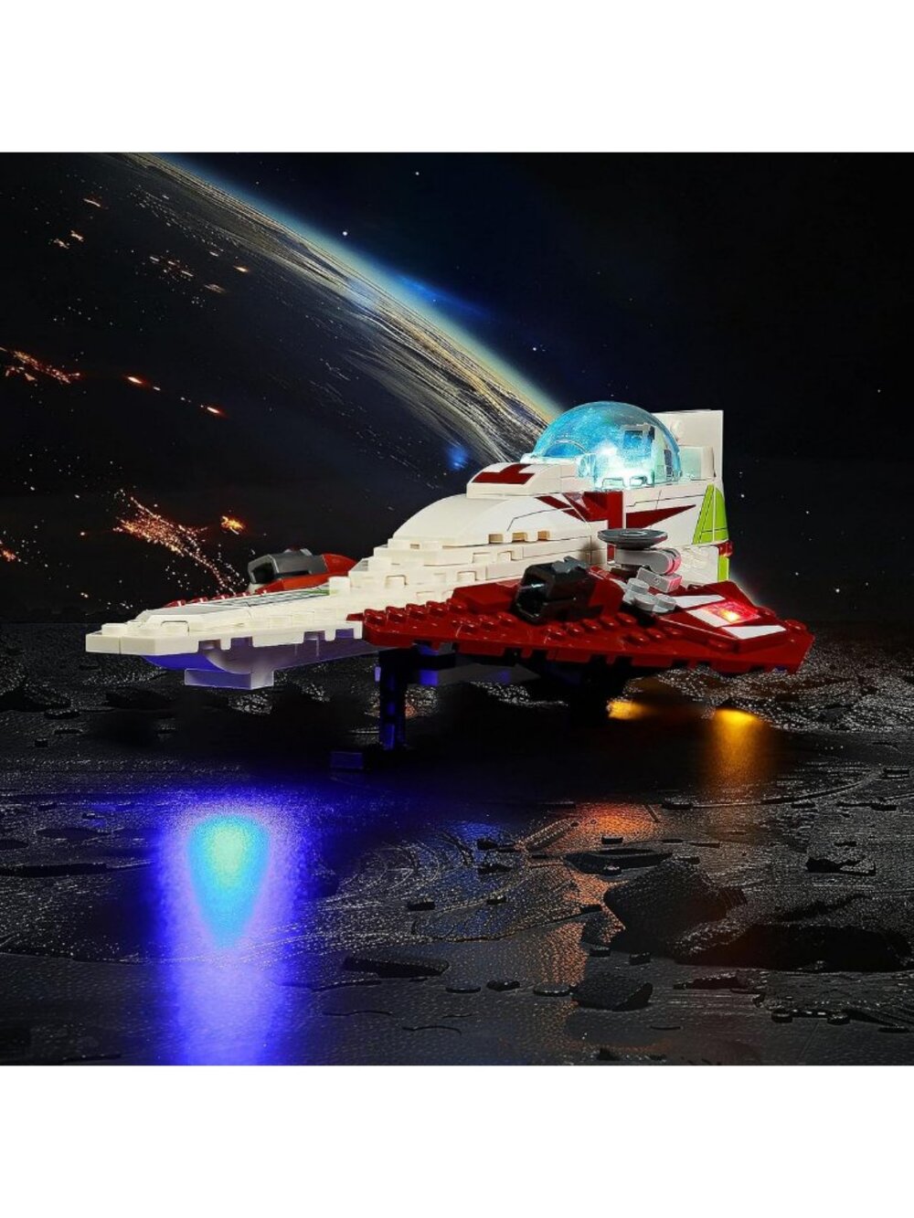 LED Light Kit for OBI-Wan Kenobi's Jedi Starfighter 75333 - Enhance Your Lego